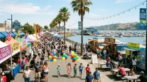 Community fair at waterfront